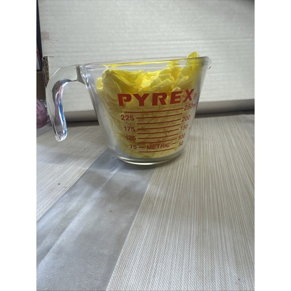 Vintage Pyrex 508 1 Cup Measuring Cup US and Metric "Patent Pending" Corning NY